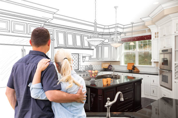 Professional Kitchen Island Installation technician working in Amery, WI